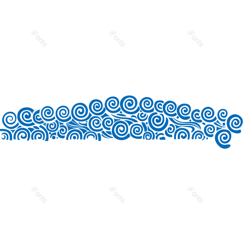 线条图片,中国风元素,蓝色PNG,简约免抠素材